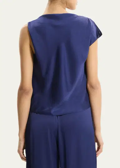 Theory Cowlneck Satin Blouse | Thumbnail 3