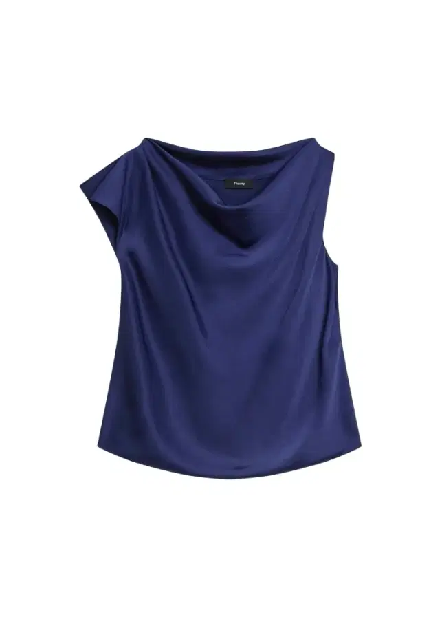 Theory Cowlneck Satin Blouse