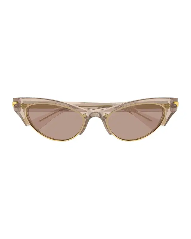 Bottega Veneta Transparent Cat Eye Sunglasses