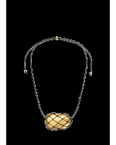 Heaven Mayhem Julia Net Necklace, Gold | Thumbnail 2