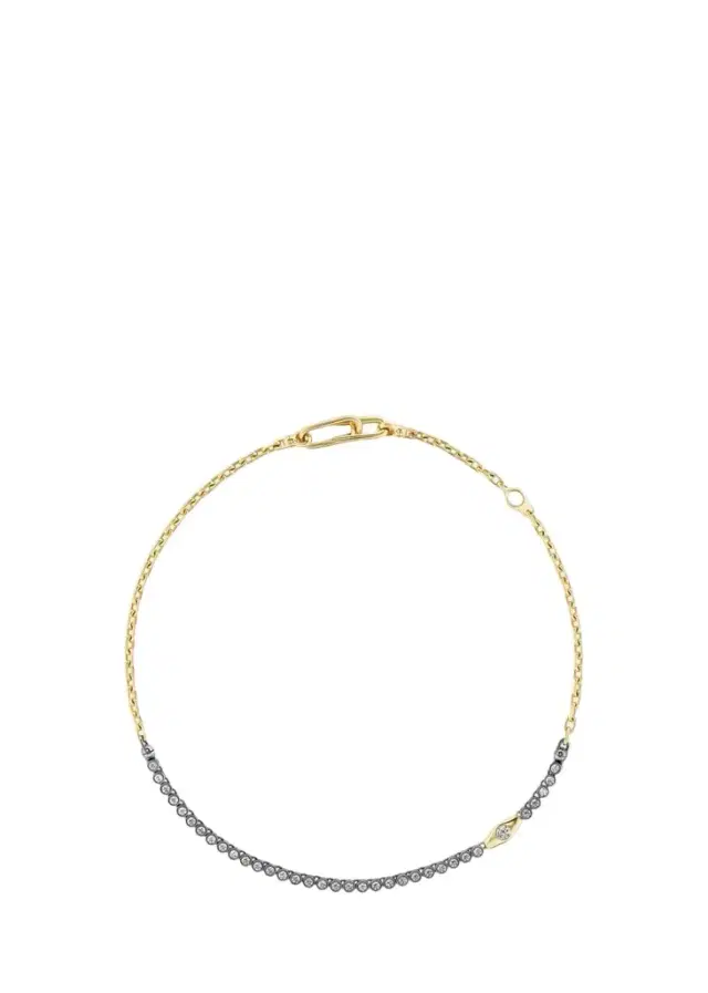 Uniform Object 18K Vessel Tennis Necklace with Diamonds