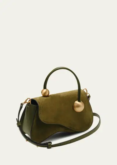Cult Gaia Kazia Beaded Suede Top-Handle Bag | Thumbnail 2