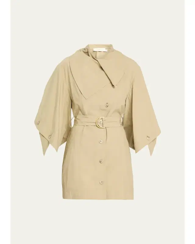 Zimmermann Valiant Utility Cotton Belted Mini Dress