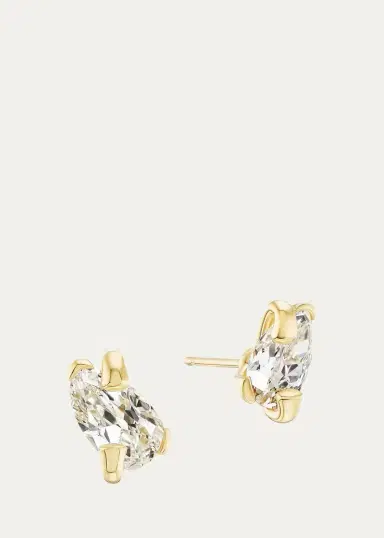 Uniform Object 18K Mantle Stud Earrings with Pear Diamonds | Thumbnail 2