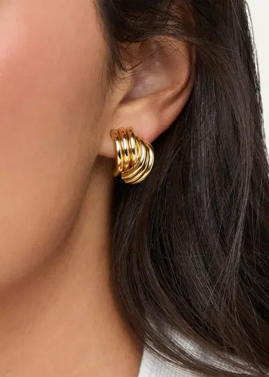 Heaven Mayhem Clove Earrings, Gold | Thumbnail 2