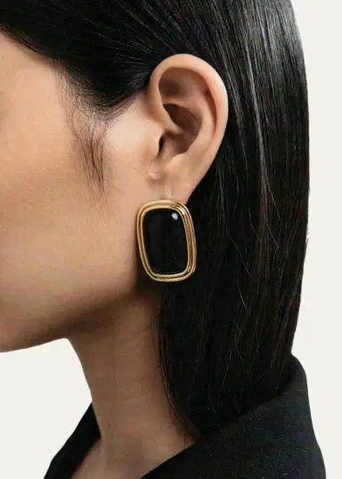 Heaven Mayhem Ribbon Earrings, Gold | Thumbnail 2