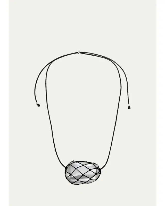 Heaven Mayhem Julia Net Necklace, Silver