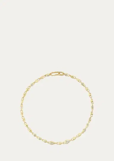 Uniform Object 18K Supernova Necklace with Round and Pear Diamonds | Thumbnail 2