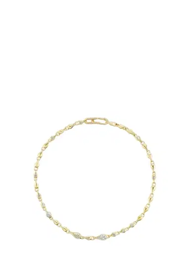 Uniform Object 18K Supernova Necklace with Round and Pear Diamonds | Thumbnail 1