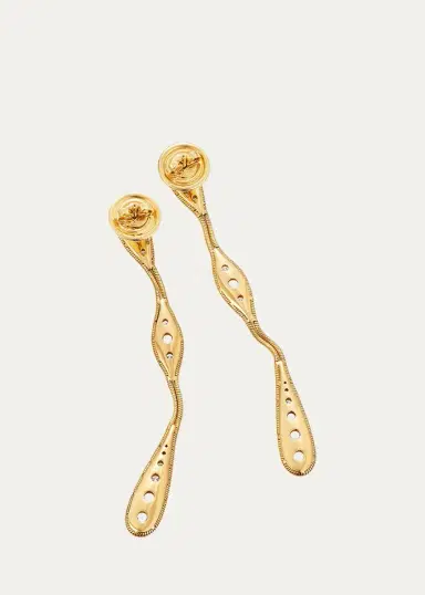 Fernando Jorge Fluid 18K Gold and Diamond Earrings | Thumbnail 2