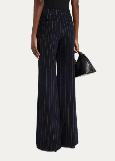 Lafayette 148 New York Lafayette Pinstripe Flare-Leg Pants | Thumbnail 3