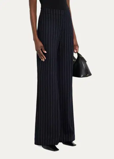 Lafayette 148 New York Lafayette Pinstripe Flare-Leg Pants | Thumbnail 4
