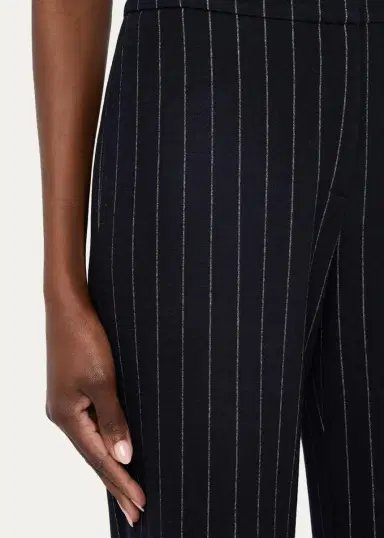 Lafayette 148 New York Lafayette Pinstripe Flare-Leg Pants | Thumbnail 5