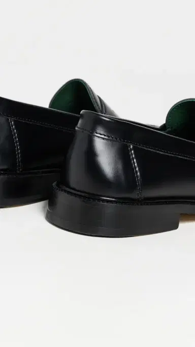 Vinny's Yardee Moccasin Loafers Black Polido Leather | Thumbnail 3