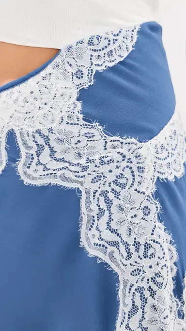 Christopher Esber Verve Twisted Tee Silk Dress Azurite/White | Thumbnail 6