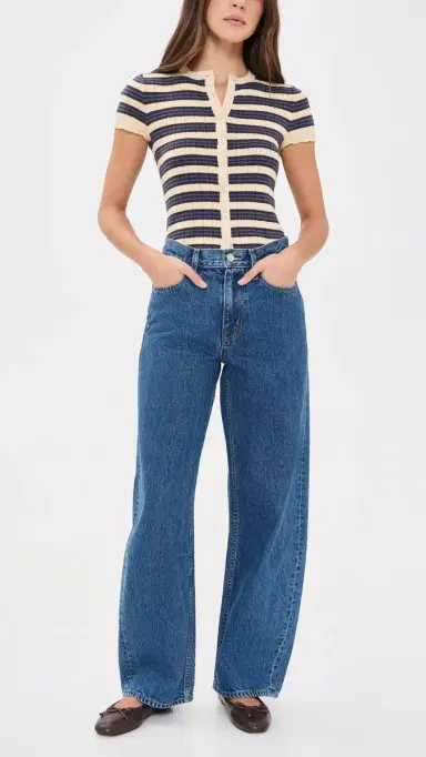 SLVRLAKE Estelle Wide Leg Jeans Start Me Up | Thumbnail 5