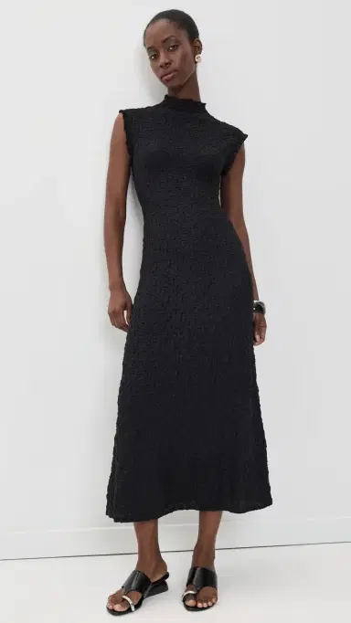 Proenza Schouler White Label Cleo Dress Black | Thumbnail 2