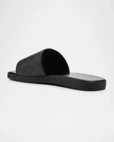 Gucci Men's GG Coated Canvas Slides | Thumbnail 4