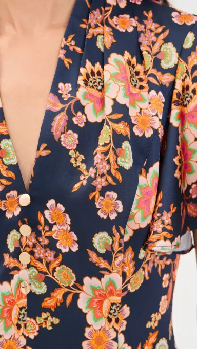 Shoshanna Cinnie Dress Navy Multi | Thumbnail 6 Shoshanna Cinnie Dress Navy Multi | Thumbnail 6
