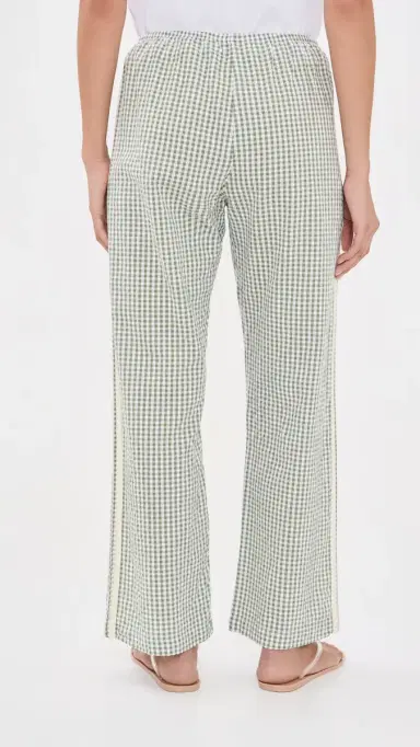 DONNI. The Cotton Gingham Stripe Crop Pants Dill | Thumbnail 3 DONNI. The Cotton Gingham Stripe Crop Pants Dill | Thumbnail 3