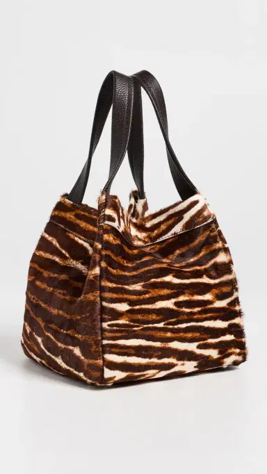 SIMONMILLER Haircalf Quad Bucket Bag Abstract Cheetah One Size | Thumbnail 4