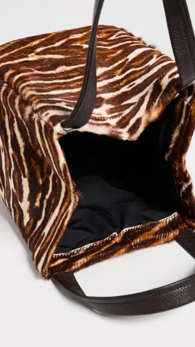 SIMONMILLER Haircalf Quad Bucket Bag Abstract Cheetah One Size | Thumbnail 6