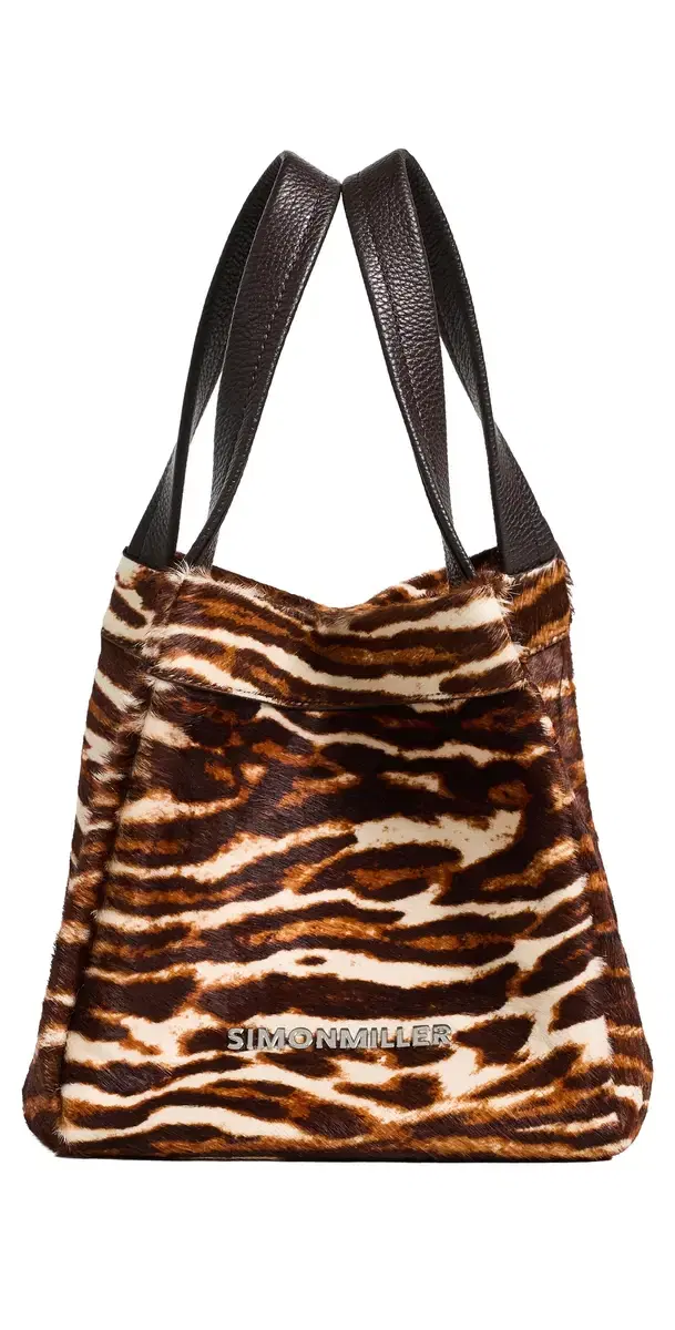SIMONMILLER Haircalf Quad Bucket Bag Abstract Cheetah One Size
