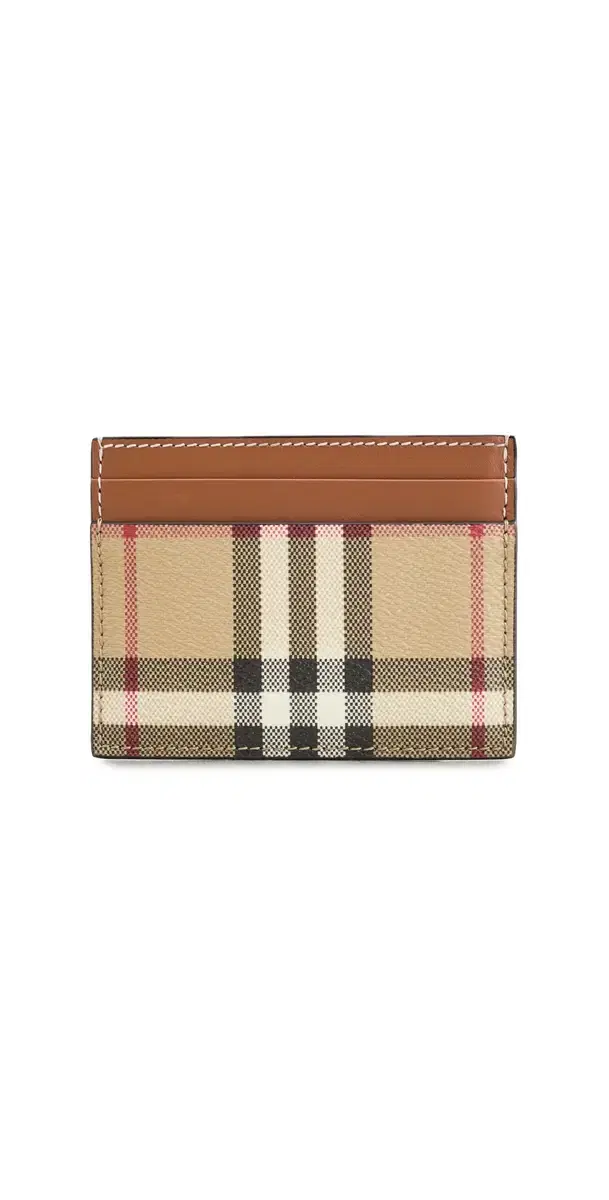 Burberry Sandon Card Case Vintage Check/Briar Brown One Size