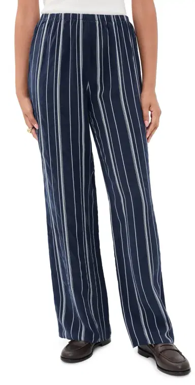 Favorite Daughter The Everything Pants Midnight Grey Stripe | Thumbnail 1 Favorite Daughter The Everything Pants Midnight Grey Stripe | Thumbnail 1