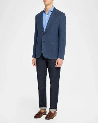 Ralph Lauren Purple Label Men's Kent Handmade Houndstooth Sport Coat | Thumbnail 2 Ralph Lauren Purple Label Men's Kent Handmade Houndstooth Sport Coat | Thumbnail 2