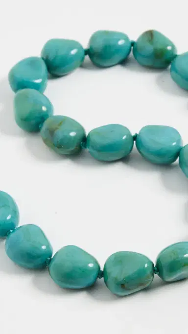 Lele Sadoughi Baroque Turquoise Collar Necklace Turquoise One Size | Thumbnail 4