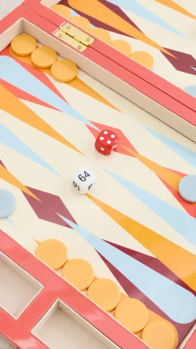 Printworks Lacquered Backgammon Set Multi One Size | Thumbnail 4
