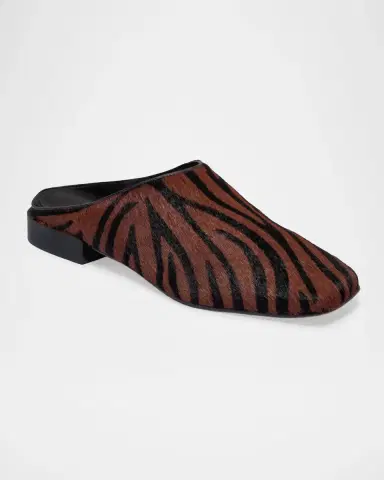 Bernardo Porto Zebra Calf Hair Mules | Thumbnail 2 Bernardo Porto Zebra Calf Hair Mules | Thumbnail 2