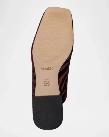 Bernardo Porto Zebra Calf Hair Mules | Thumbnail 4 Bernardo Porto Zebra Calf Hair Mules | Thumbnail 4