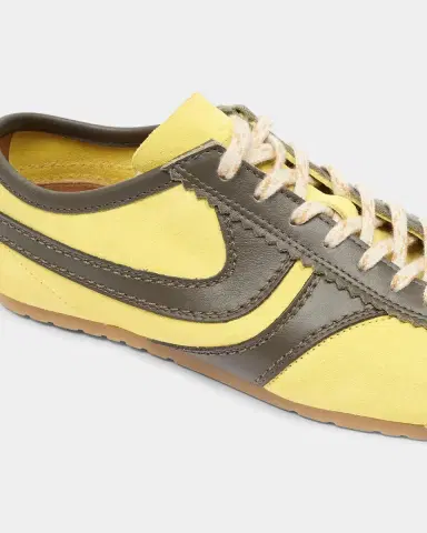 Dries Van Noten Mixed Leather Retro Runner Sneakers | Thumbnail 3
