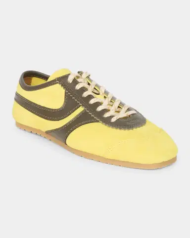 Dries Van Noten Mixed Leather Retro Runner Sneakers | Thumbnail 5