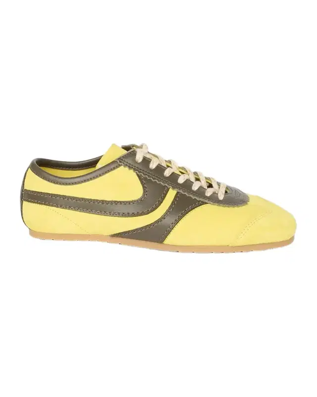 Dries Van Noten Mixed Leather Retro Runner Sneakers