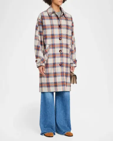 Veronica Beard Laurent Plaid Dickey Coat | Thumbnail 4 Veronica Beard Laurent Plaid Dickey Coat | Thumbnail 4
