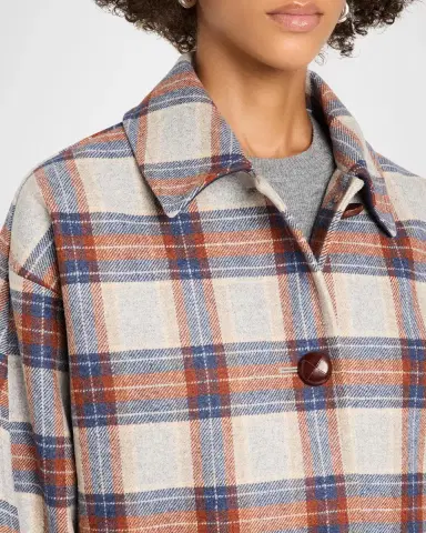 Veronica Beard Laurent Plaid Dickey Coat | Thumbnail 5 Veronica Beard Laurent Plaid Dickey Coat | Thumbnail 5
