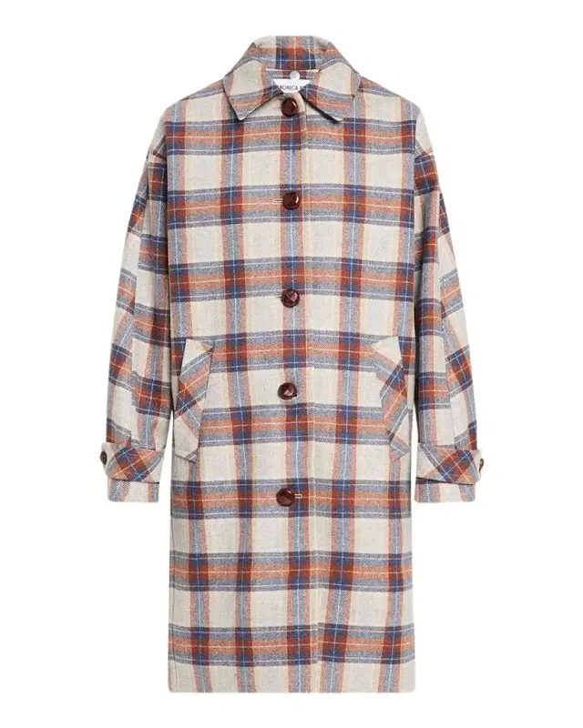 Veronica Beard Laurent Plaid Dickey Coat