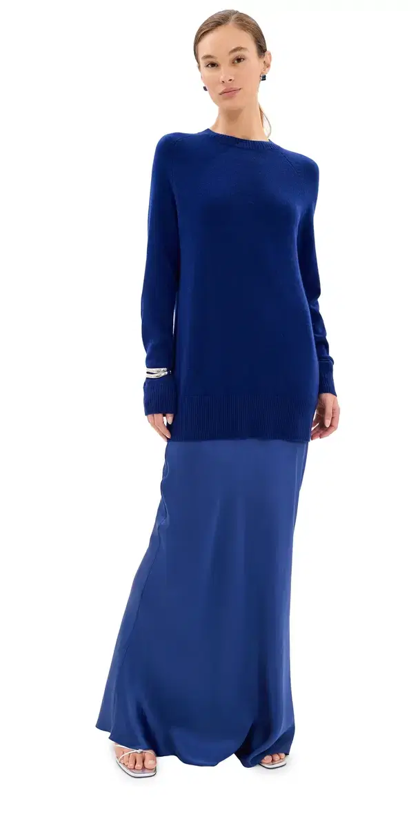 Christopher Esber onument Long Silk Dress Ink