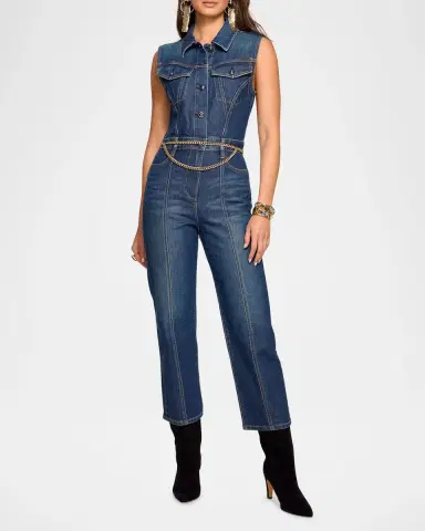 Ramy Brook Jessie Cropped Denim Jumpsuit | Thumbnail 4 Ramy Brook Jessie Cropped Denim Jumpsuit | Thumbnail 4