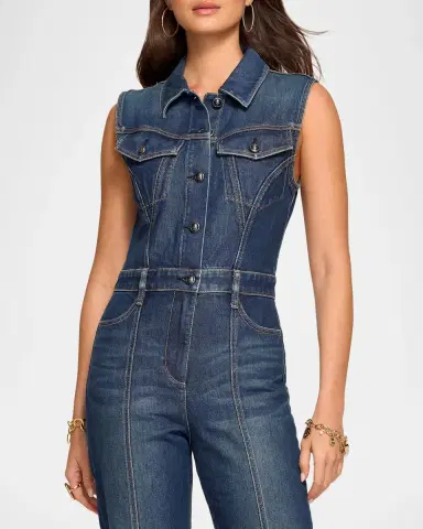 Ramy Brook Jessie Cropped Denim Jumpsuit | Thumbnail 5 Ramy Brook Jessie Cropped Denim Jumpsuit | Thumbnail 5