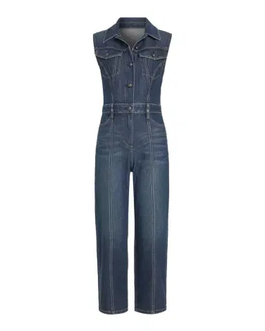 Ramy Brook Jessie Cropped Denim Jumpsuit | Thumbnail 1 Ramy Brook Jessie Cropped Denim Jumpsuit | Thumbnail 1