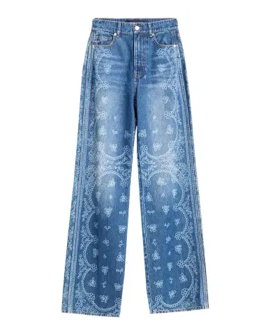 Veronica Beard Taylor High-Rise Wide-Leg Jeans | Thumbnail 1