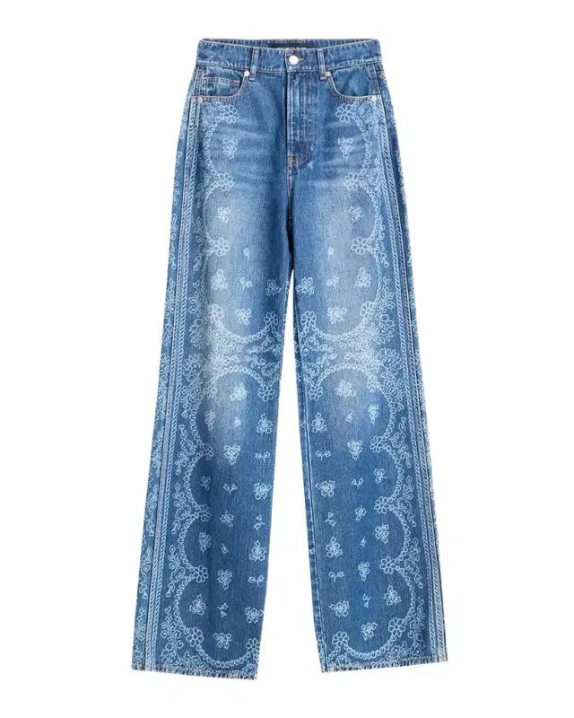 Veronica Beard Taylor High-Rise Wide-Leg Jeans
