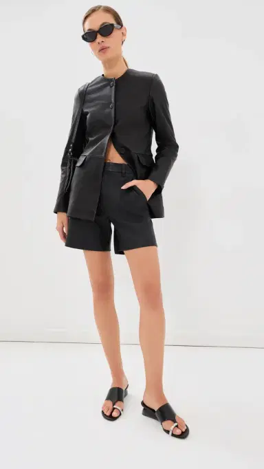 Sprwmn Lambskin Trouser Shorts | Thumbnail 2