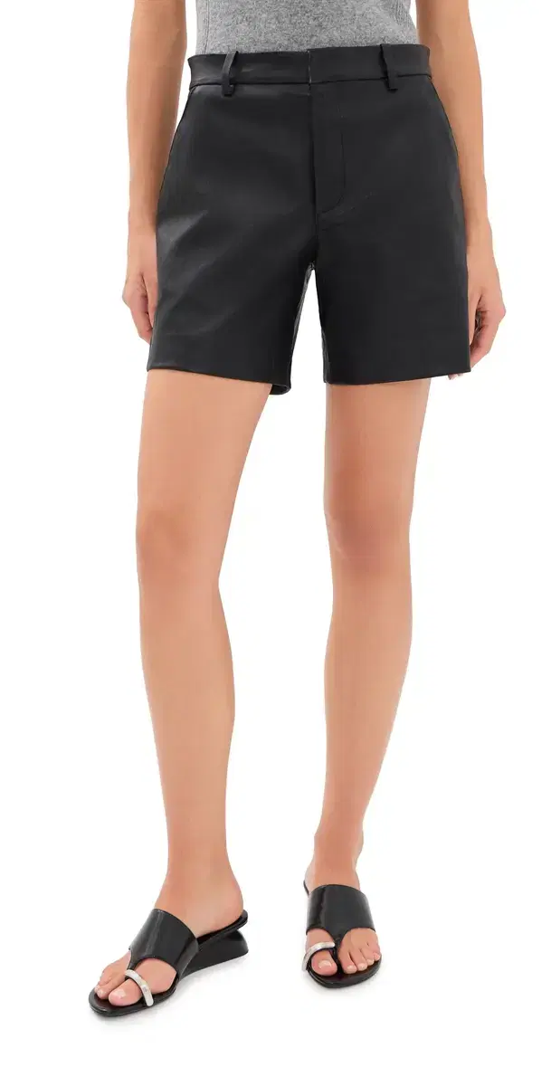 Sprwmn ambskin Trouser Shorts Black
