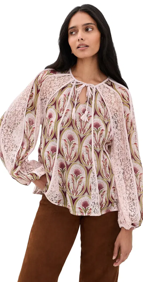 Farm Rio Birds Tree Blouse Garden edal ulticolor