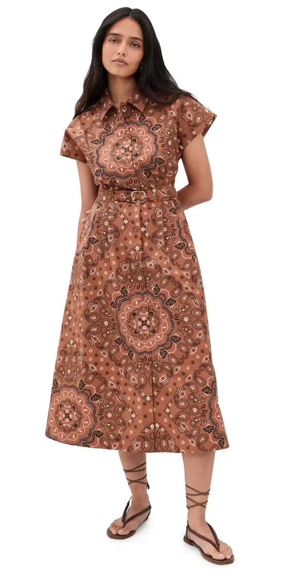 Cara Cara Sawyer Dress Bandana Camel